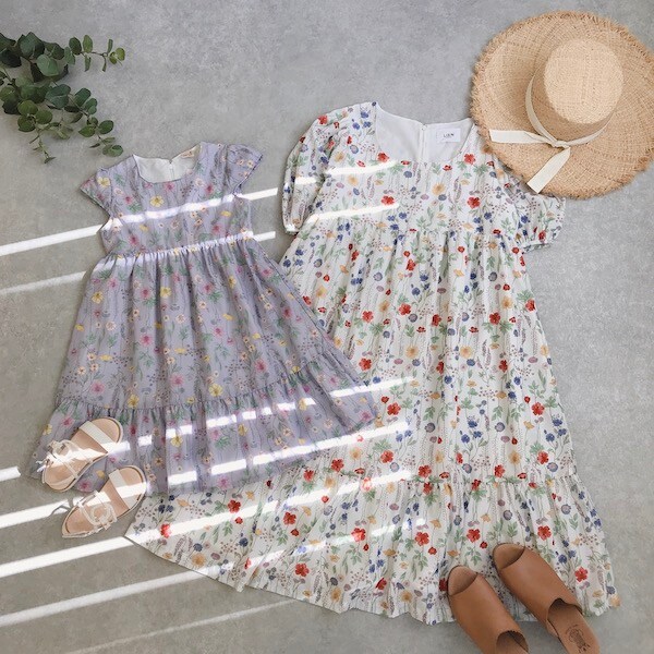 Narumiya Online ナルミヤ オンラインの公式通販サイトボタニカル柄ワンピース F オフ ホワイト 大人