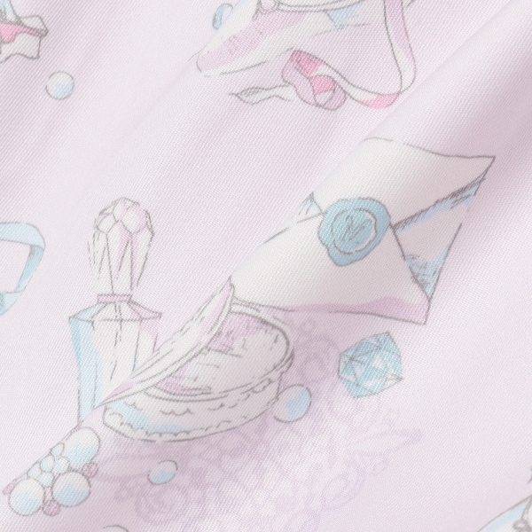ポアントジュエリー柄 ジャンパースカート(90cm ピンク): キッズ