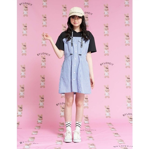 Narumiya Online ナルミヤ オンラインの公式通販サイトドッキングパーカーワンピース 1 ベージュ ジュニア