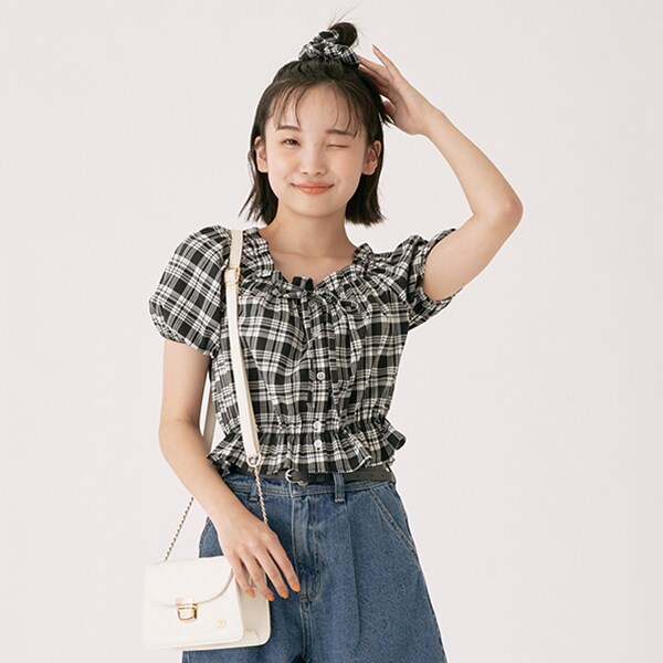キルティングフラップショルダーBAG(F サックス): ジュニア ナルミヤ オンライン公式サイト