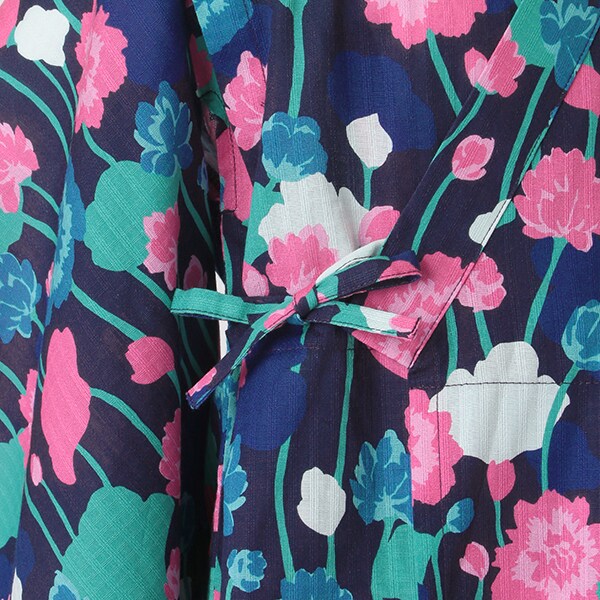 【新品】kate spade kids ヴァイ二ーローズ 浴衣 130 花柄 紺 kate spade new york kids（ケイトスペードニューヨーク）の