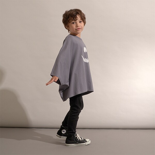 【型崩れしないやわらかコットン】変形オバケTシャツ