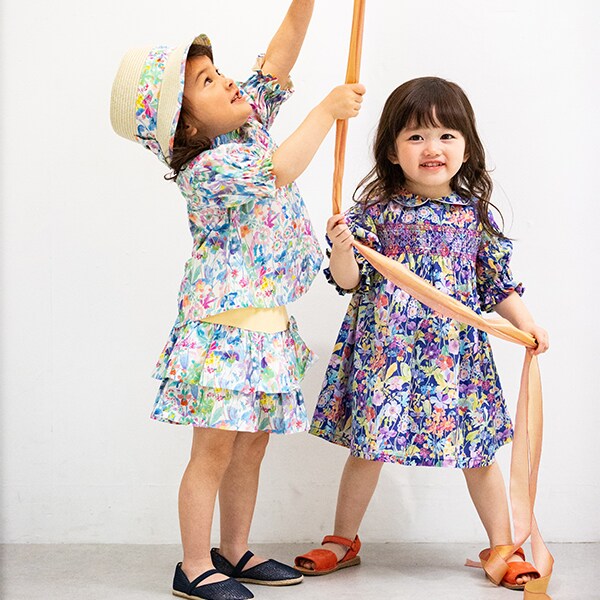キッズ　女子　半袖　チュニック　上着　オーガニックコットン　110cm 女の子