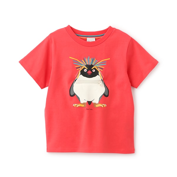 ペンギンギミック半袖Tシャツ(80cm 赤): キッズ - ナルミヤ