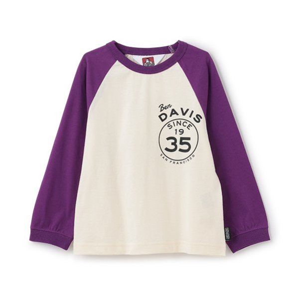 BEN DAVIS】プリントラグランTEE(90cm ロイヤル ブルー): キッズ BEN DAVIS】プリントラグランTEE(90cm ロイヤル ブルー): キッズ