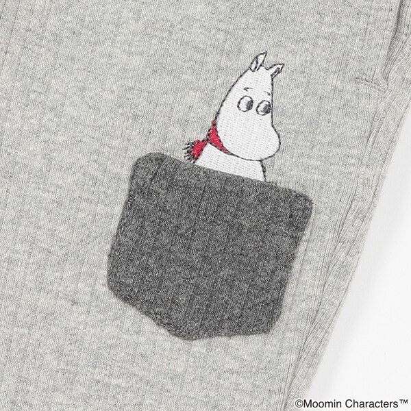 ムーミン　moomin ロングカーディガン　グレー