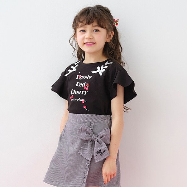 ロゴチェリー レースアップ 半袖Tシャツ