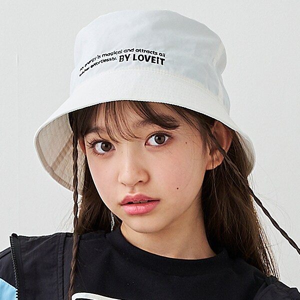 バケットハット(M(54-56cm) オフ ホワイト): ジュニア バケットハット(M(54-56cm) オフ ホワイト): ジュニア