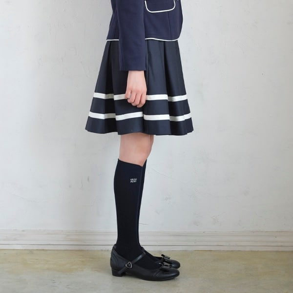 NARUMIYA ONLINE｜ナルミヤ オンラインの公式通販サイト裾リボンテープフレアスカート(M(150) 紺): ジュニア