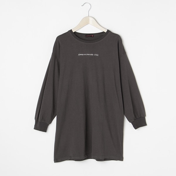 Narumiya Online ナルミヤ オンラインの公式通販サイトバックフォト長袖ワンピース Ss 130 チャコール ジュニア