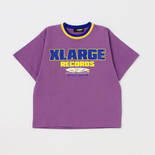 ラインリブ半袖Tシャツ