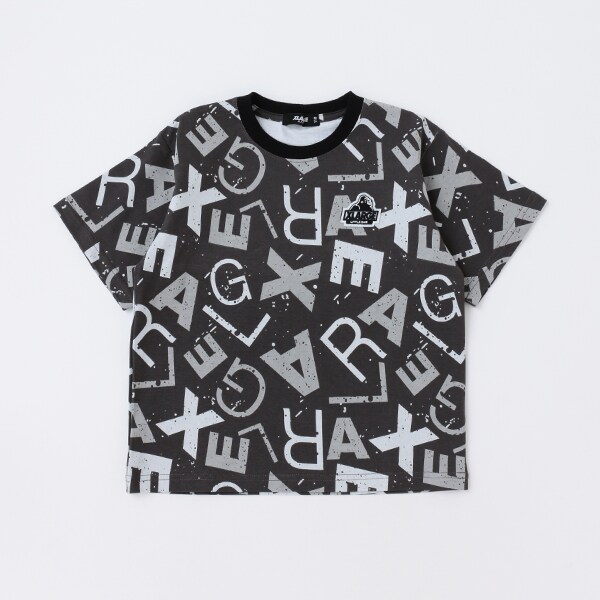 ロゴ総柄半袖Tシャツ
