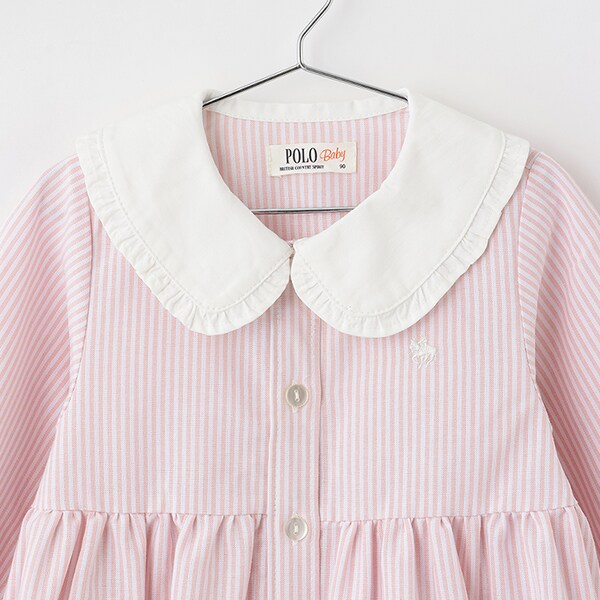 POLO BCS】シャツワンピース(80cm ライト ピンク): キッズ