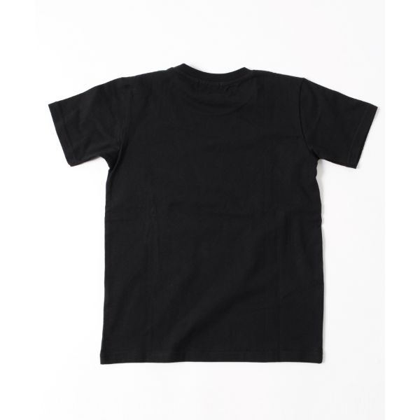 天竺・縦ロゴプリント半袖Tシャツ