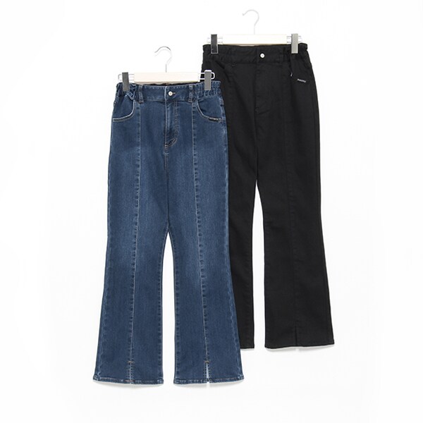 【あったか】裏起毛ストレッチフレアパンツ