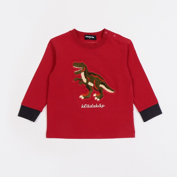 サガラ恐竜長袖Tシャツ(90cm 赤): キッズ ナルミヤ オンライン公式サイト