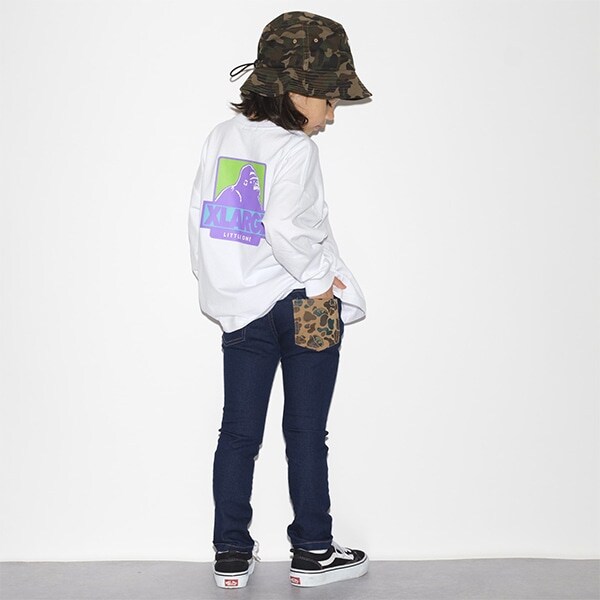 配色OGゴリラプリントTシャツ