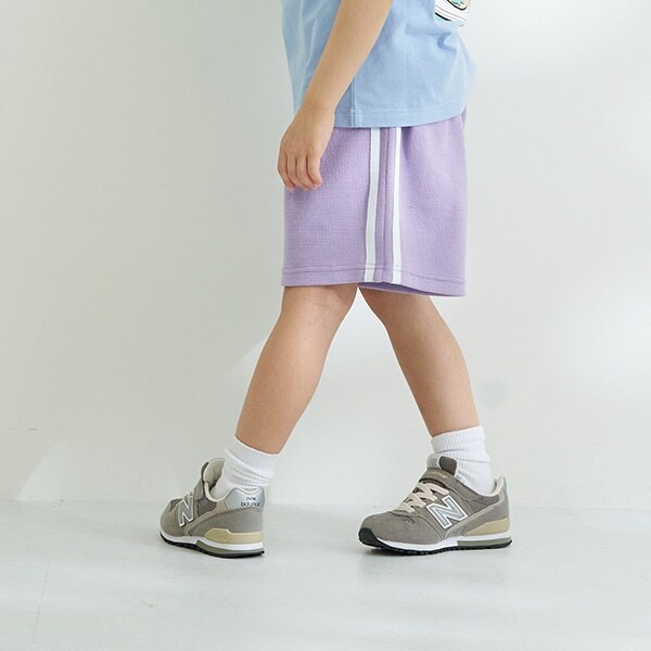 サイドライン4分丈ワッフルパンツ