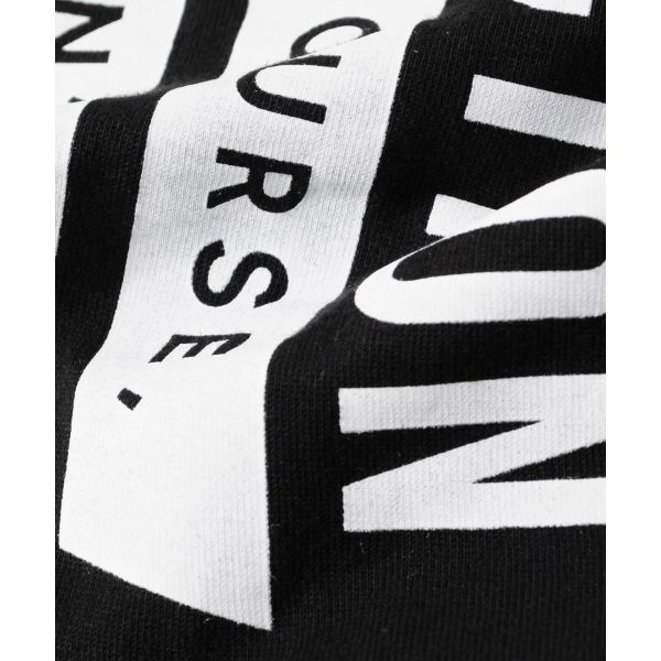 天竺・縦ロゴプリント半袖Tシャツ