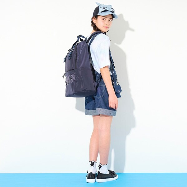 シンクビー ブルーカナリー リュック キャンバス レザー デニム 花  