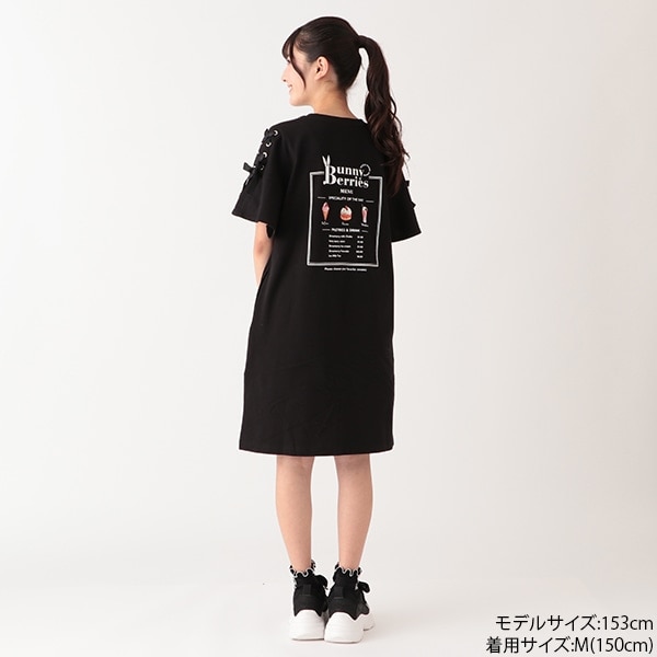 Narumiya Online ナルミヤ オンラインの公式通販サイトストロベリーパーラーワンピース S 140 黒 ジュニア