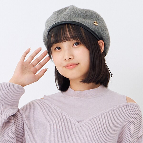 パイピングベレー帽