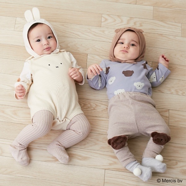 Narumiya Online ナルミヤ オンラインの公式通販サイト ミッフィー シアバター ロンパース 帽子セット 70cm ライト ピンク 新生児