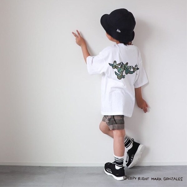 Narumiya Online ナルミヤ オンラインの公式通販サイト マークゴンザレス 接触冷感 バックプリントアソートtシャツ 100 黄 キッズ