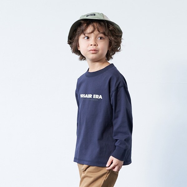 DINASAURバックプリント長袖Tシャツ