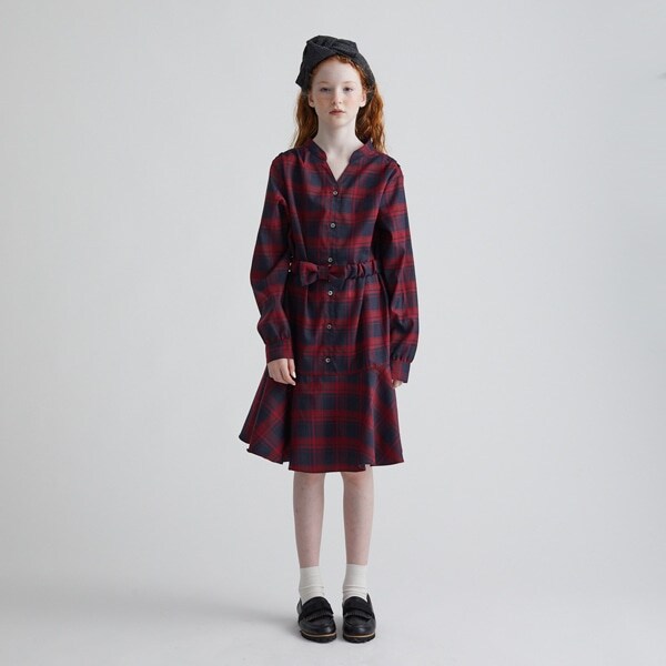 Narumiya Online ナルミヤ オンラインの公式通販サイト Ami チェックシャツワンピース M 150 黄 ジュニア