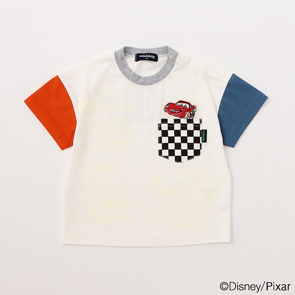 DISNEY/PIXAR】カーズクレイジー配色半袖Tシャツ(90cm オフ ホワイト