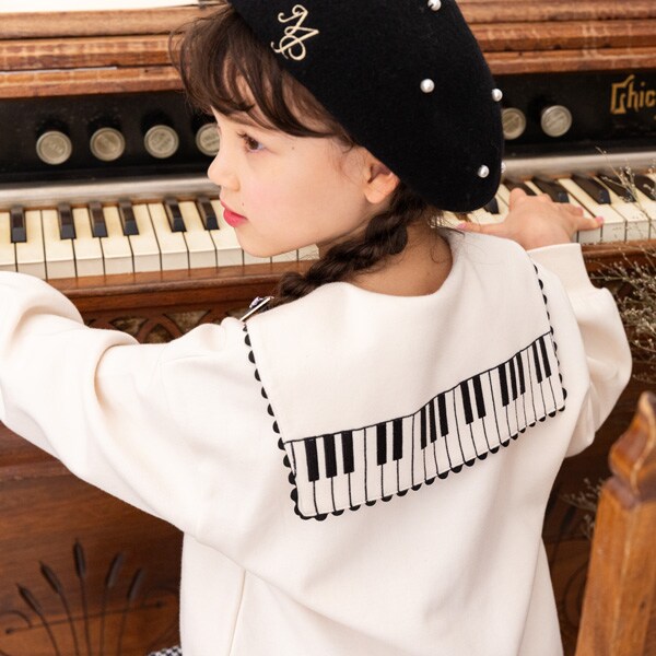 出品中同サイズ服はこちら160【新品未使用】mezzo piano メゾピアノ フロントジップ セーター