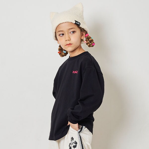 バックロゴ長袖Tシャツ(80cm 黒): キッズ - ナルミヤ オンライン