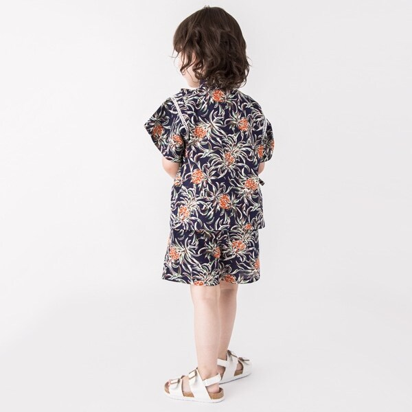 Narumiya Online ナルミヤ オンラインの公式通販サイトアロハ柄甚平 80 紺 キッズ