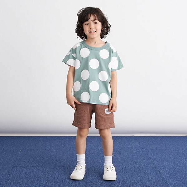 4分丈ワッフルパンツ