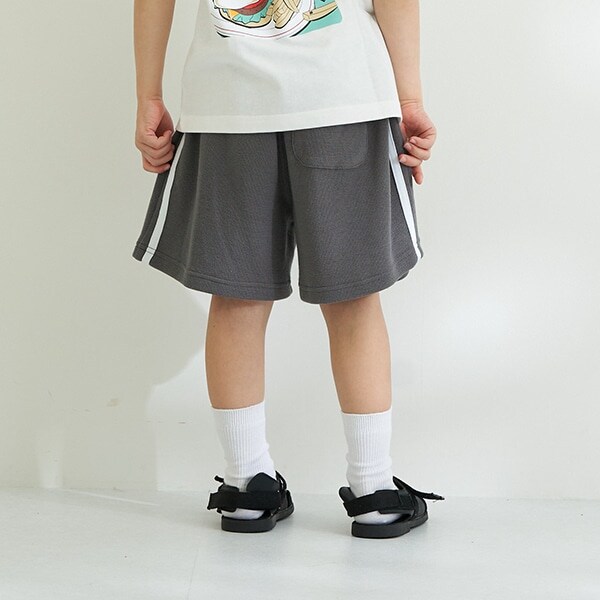 サイドライン4分丈ワッフルパンツ