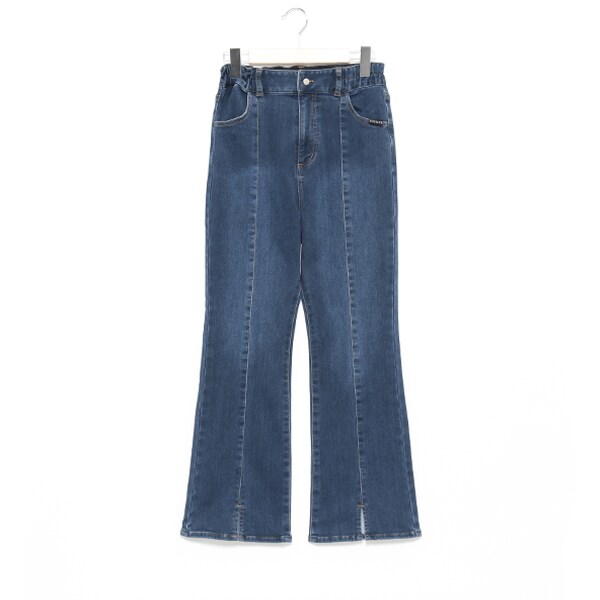 【あったか】裏起毛ストレッチフレアパンツ