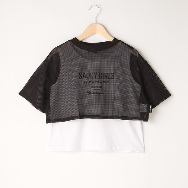 メッシュ重ね着Tシャツ(120cm ピンク): ジュニア - ナルミヤ  