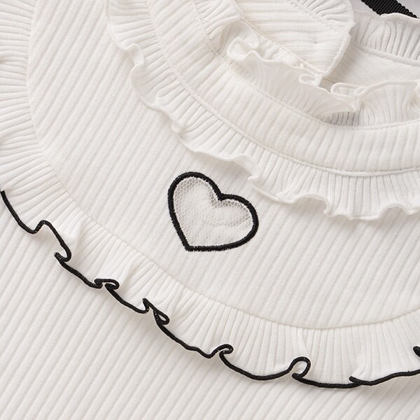 Narumiya Online ナルミヤ オンラインの公式通販サイト Melteen ハートくり抜き半袖tシャツ S 150 オフ ホワイト ジュニア