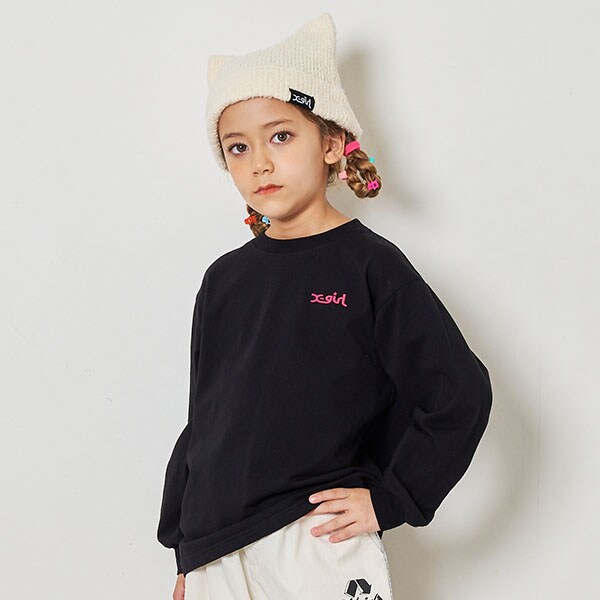 バックロゴ長袖Tシャツ(80cm 黒): キッズ - ナルミヤ オンライン バックロゴ長袖Tシャツ(80cm 黒): キッズ - ナルミヤ オンライン