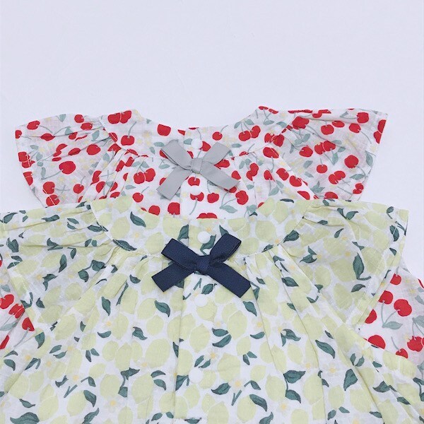 Narumiya Online ナルミヤ オンラインの公式通販サイトフルーツ柄ワンピースロンパース 70 黄 新生児