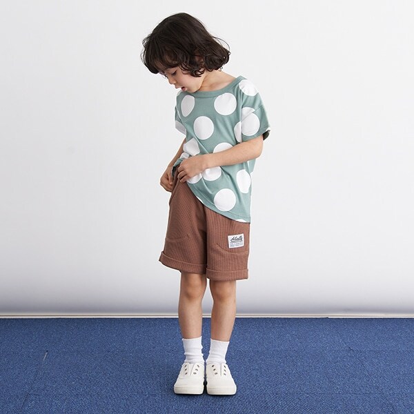 4分丈ワッフルパンツ