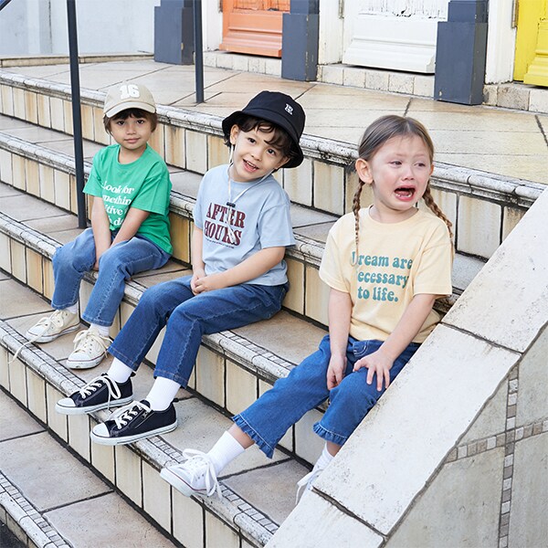 型崩れしないやわらかコットン】選べる10パターンオリジナルプリントTシャツ(100cm アイボリー): キッズ ナルミヤ オンライン公式サイト