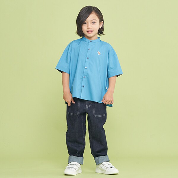 ポールスミス Paul Smith 100 ノーカラー半袖シャツ ポールスミス Paul Smith 100 ノーカラー半袖シャツ