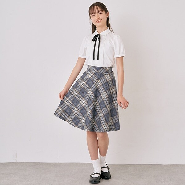 フレアスカート(S(140) インク ブルー): ジュニア - ナルミヤ  