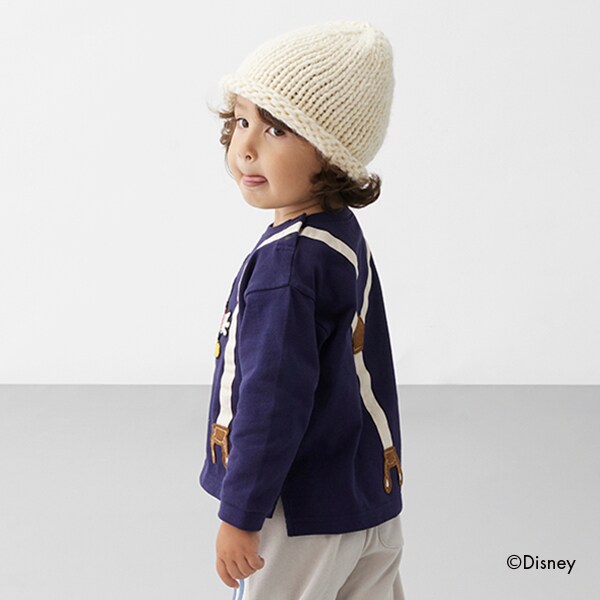 Disney】ミッキー/サスペンダーロンT(80cm 紺): キッズ - ナルミヤ オンライン公式サイト