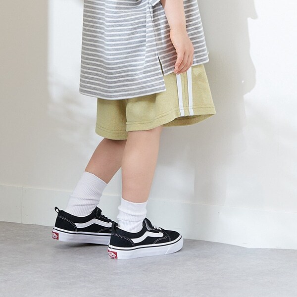 サイドライン4分丈ワッフルパンツ