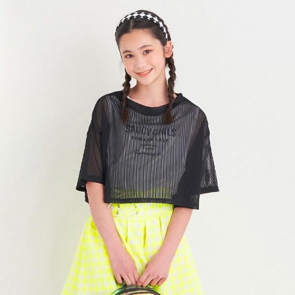 メッシュ重ね着Tシャツ(120cm ピンク): ジュニア - ナルミヤ  