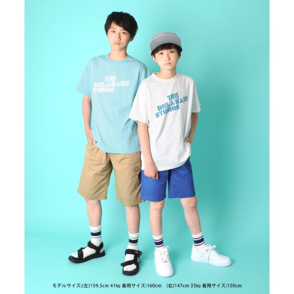 天竺・ドロップショルダーアソートプリント半袖Tシャツ