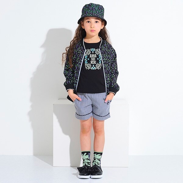 リバーシブルブルゾン(M(120) エメラルド グリーン): キッズ  